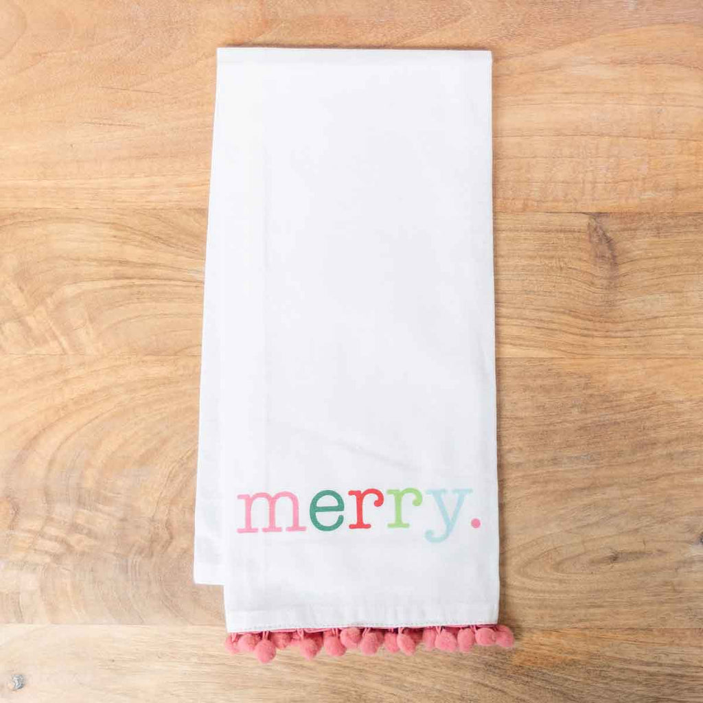 Merry Pom Hand Towel