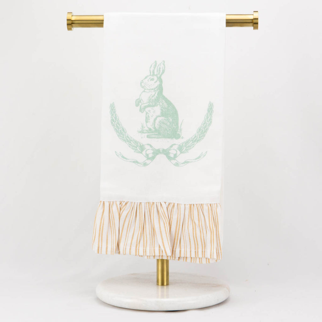 Laurel Wreath Bunny Hand Towel