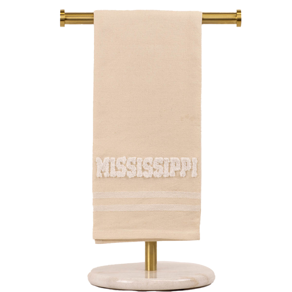 Mississippi Embroidery Hand Towel