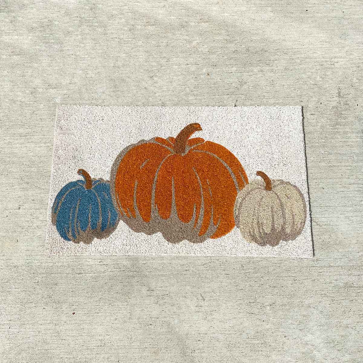 Pumpkin Trio Coir Doormat