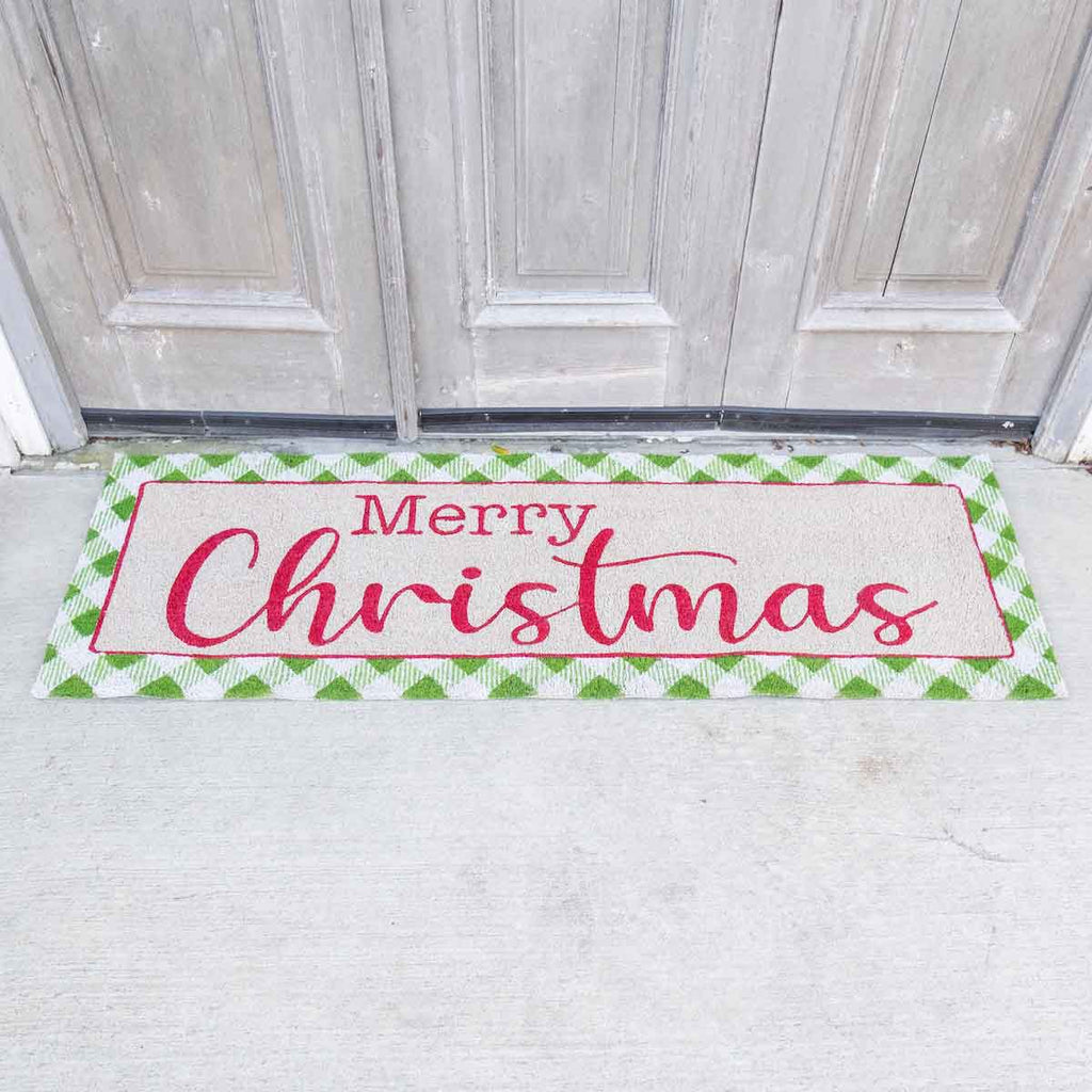 Merry Christmas Double Door Mat