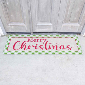 Merry Christmas Double Door Mat