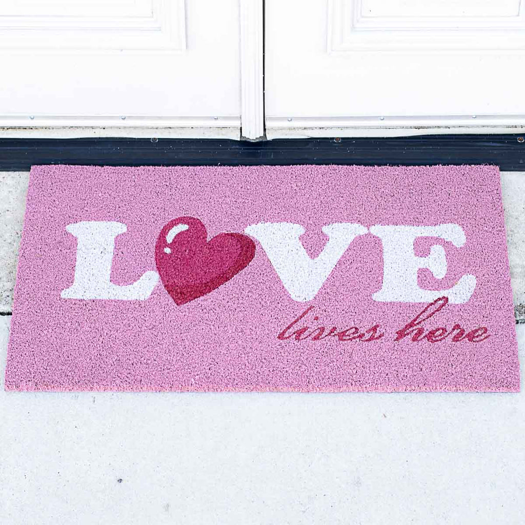 Love Lives Here Doormat