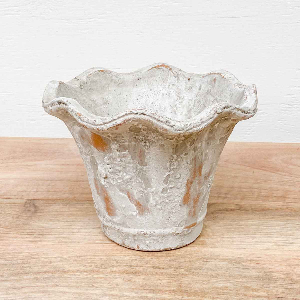 Ripple Terra Cotta Pot