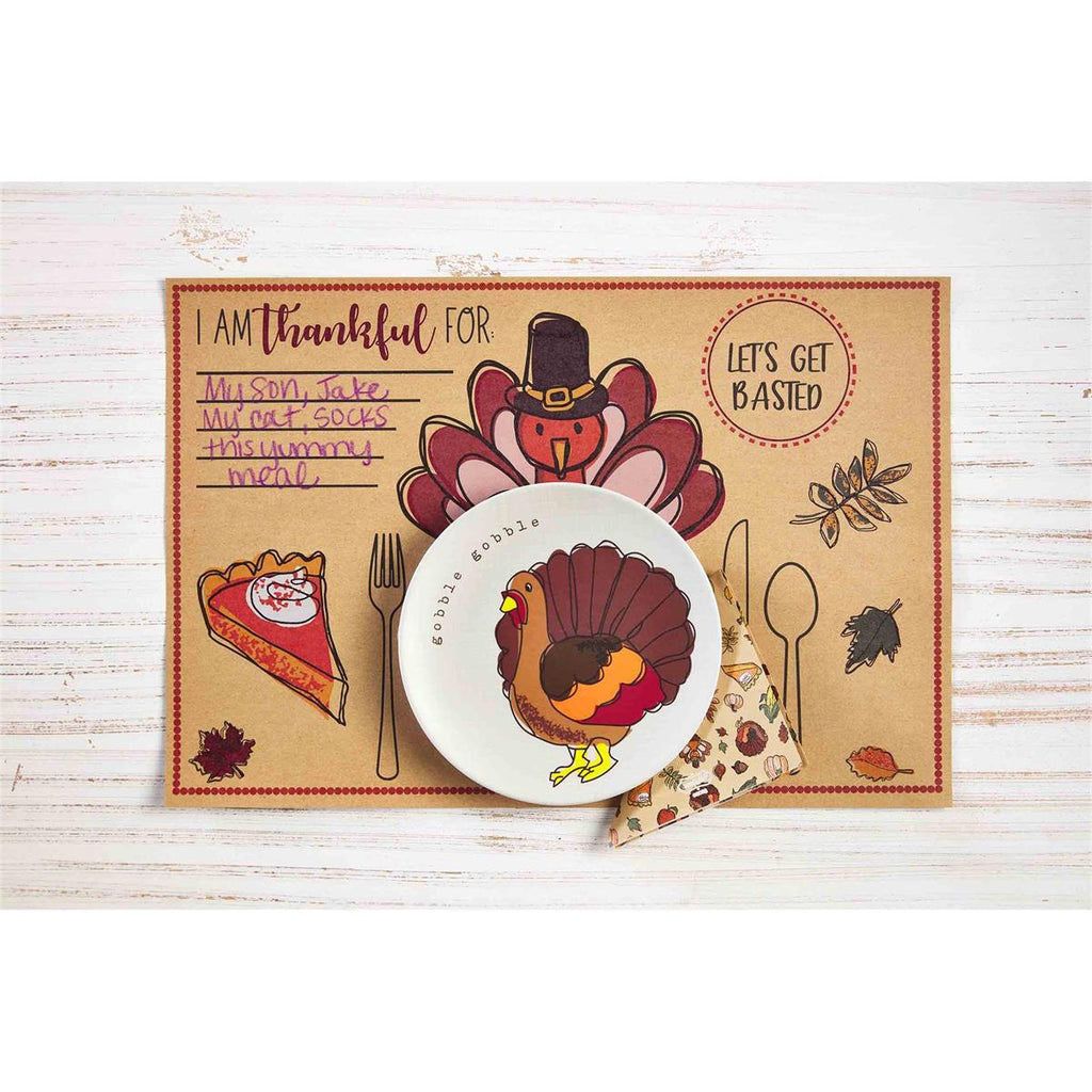 Turkey Placemat and Napkin Set