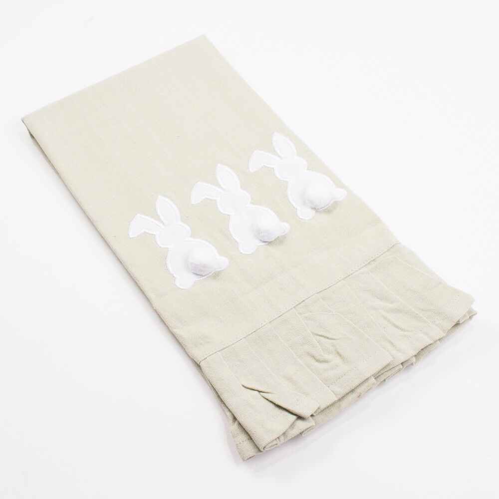 Bunny Ruffle Hand Towel