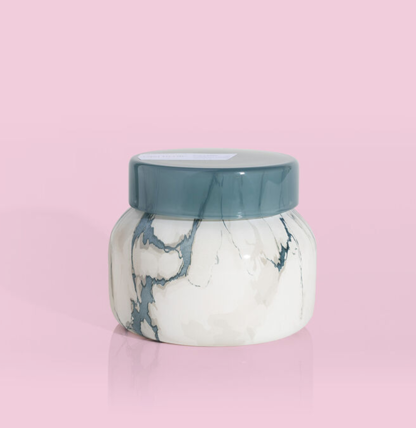 Capri Blue - Modern Marble Volcano Petite Jar