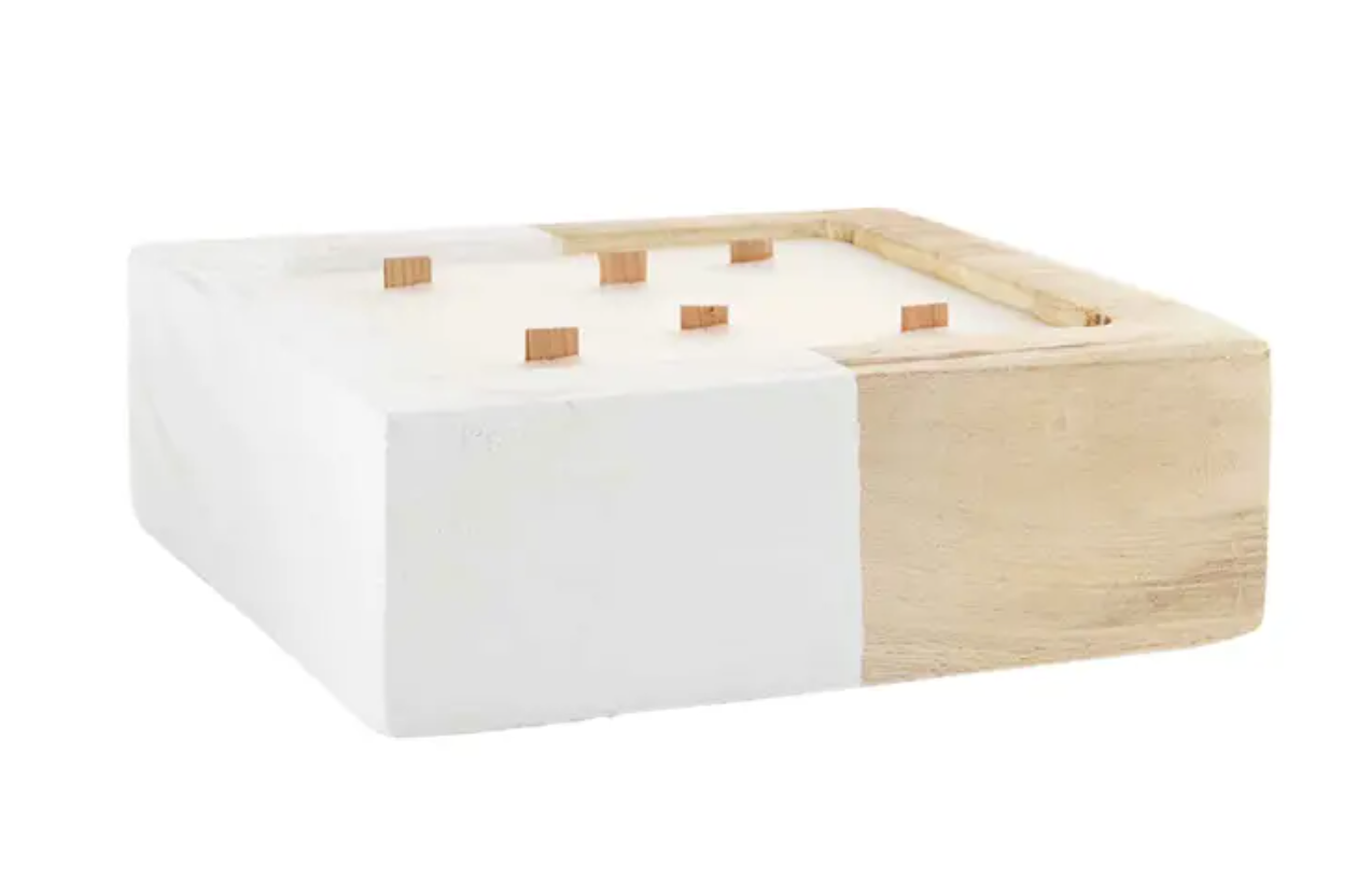 Square Wood Candle