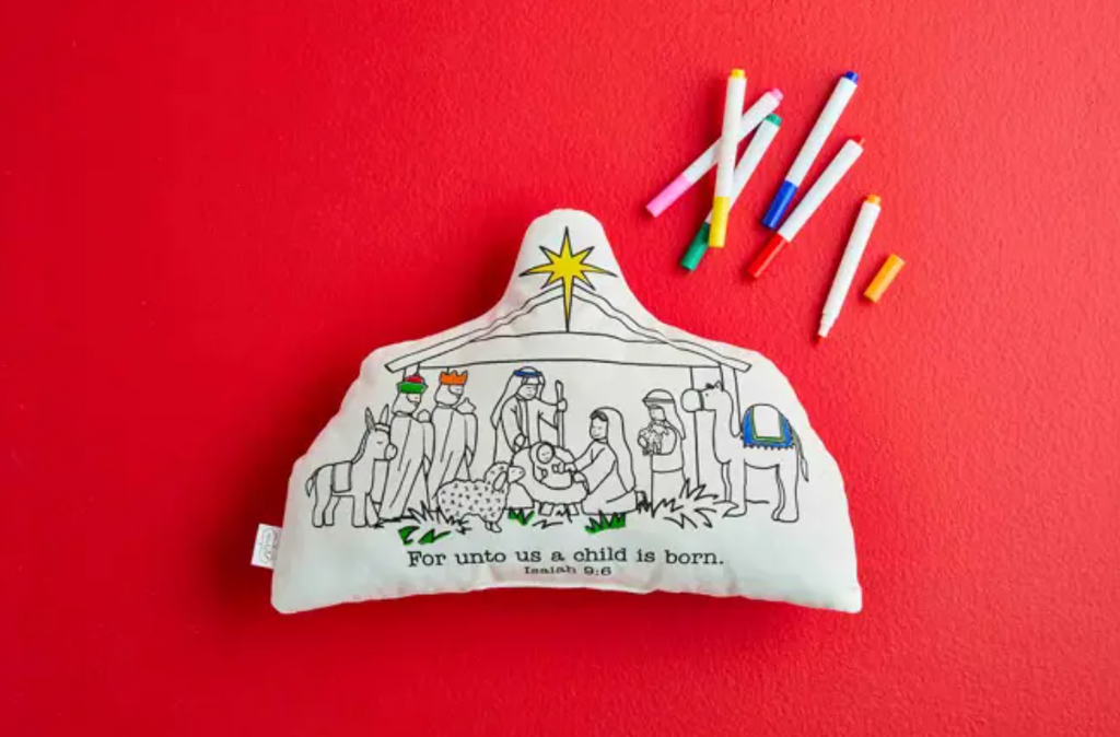 Nativity Doodle Pillow