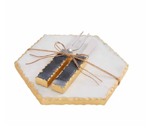 Marble Cheese Board Set