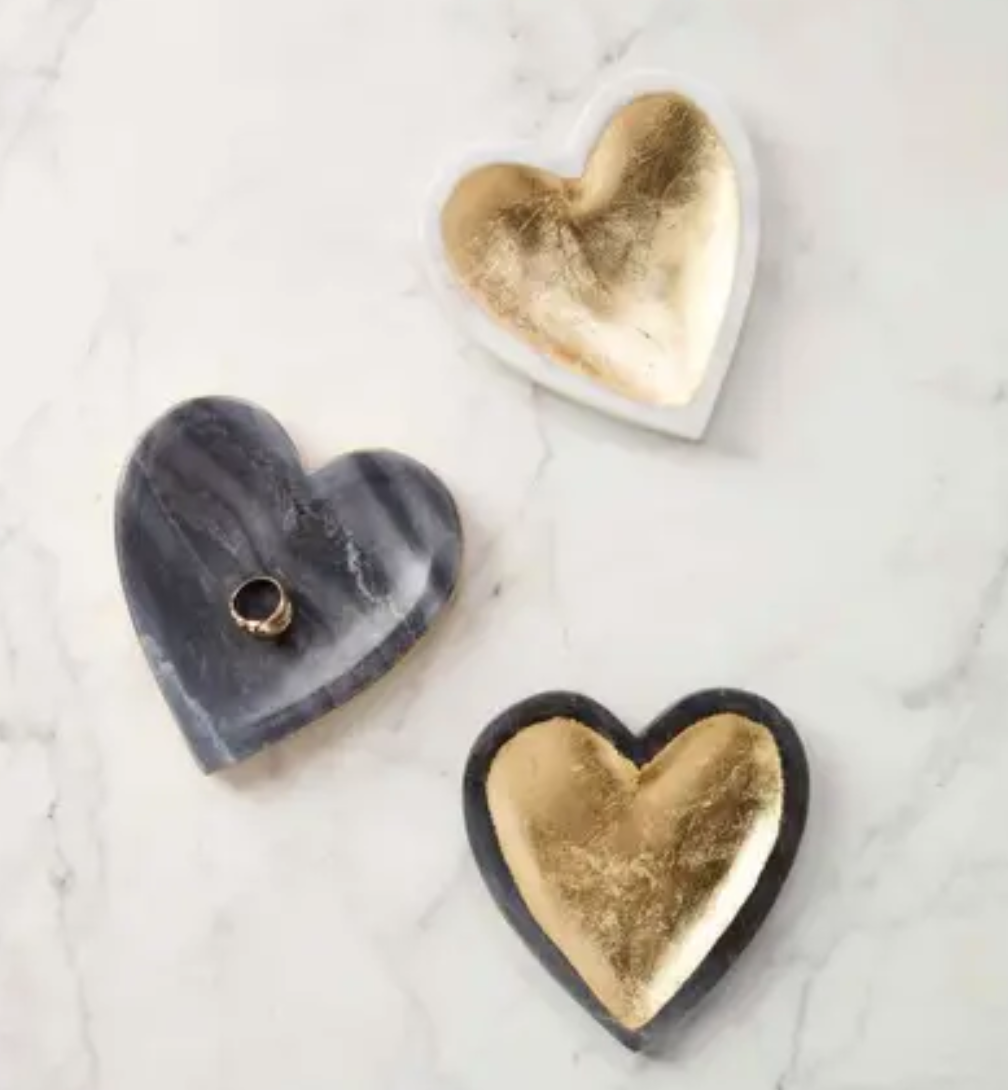 Marble Heart Tray