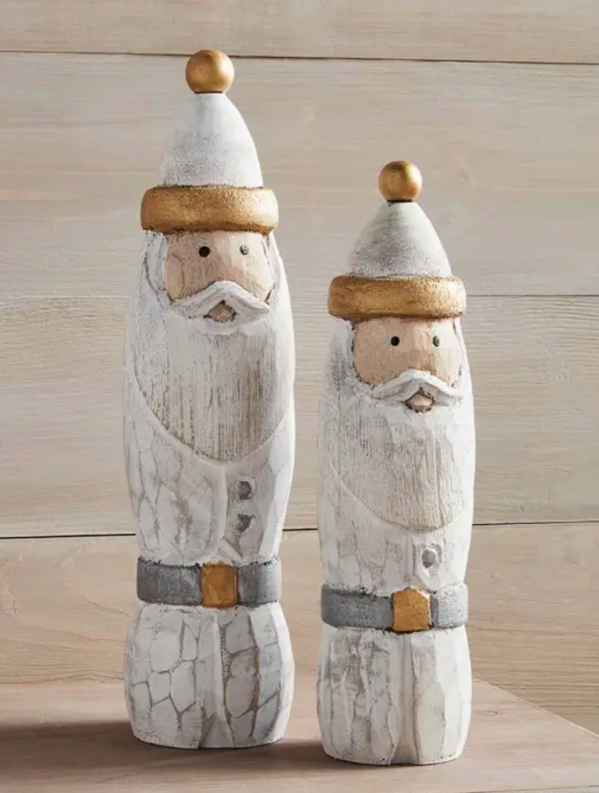 Wood Santa Sitter Set