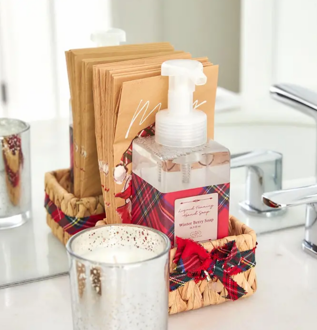 Soap & Guest Towel Basket Set