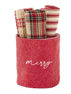 Towel Bucket Set