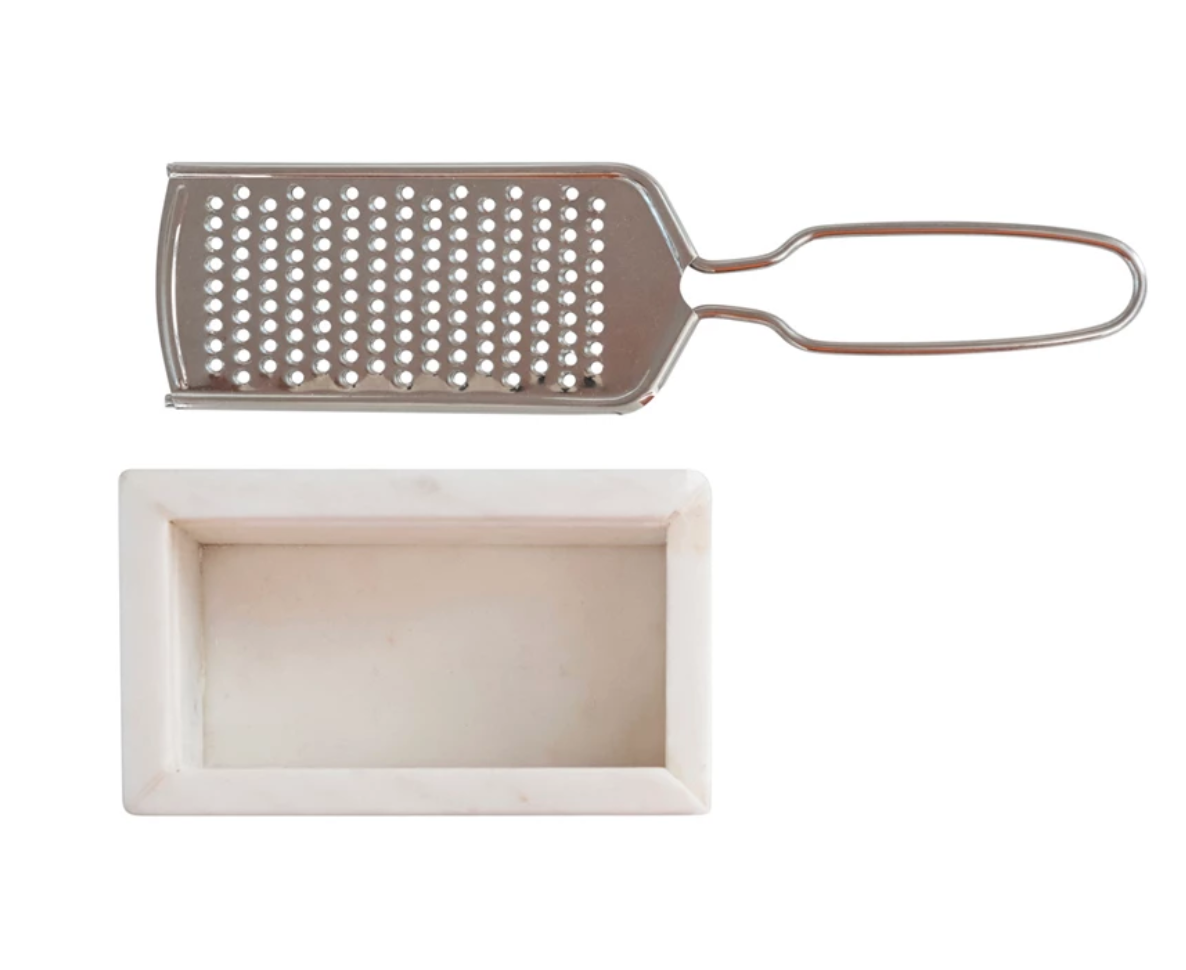 Marble & Stainless Steel Grater