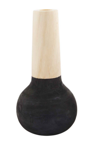 Black Two-Tone Vases