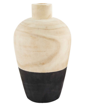 Black Two-Tone Vases