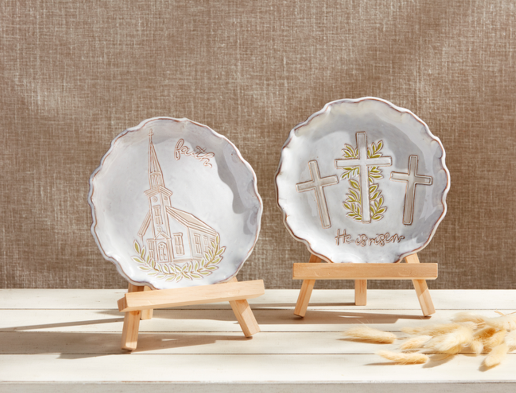 Faith Plate & Easel Set