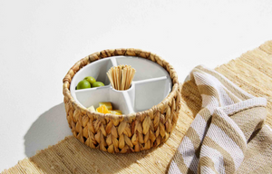 Woven Toothpick Server Set