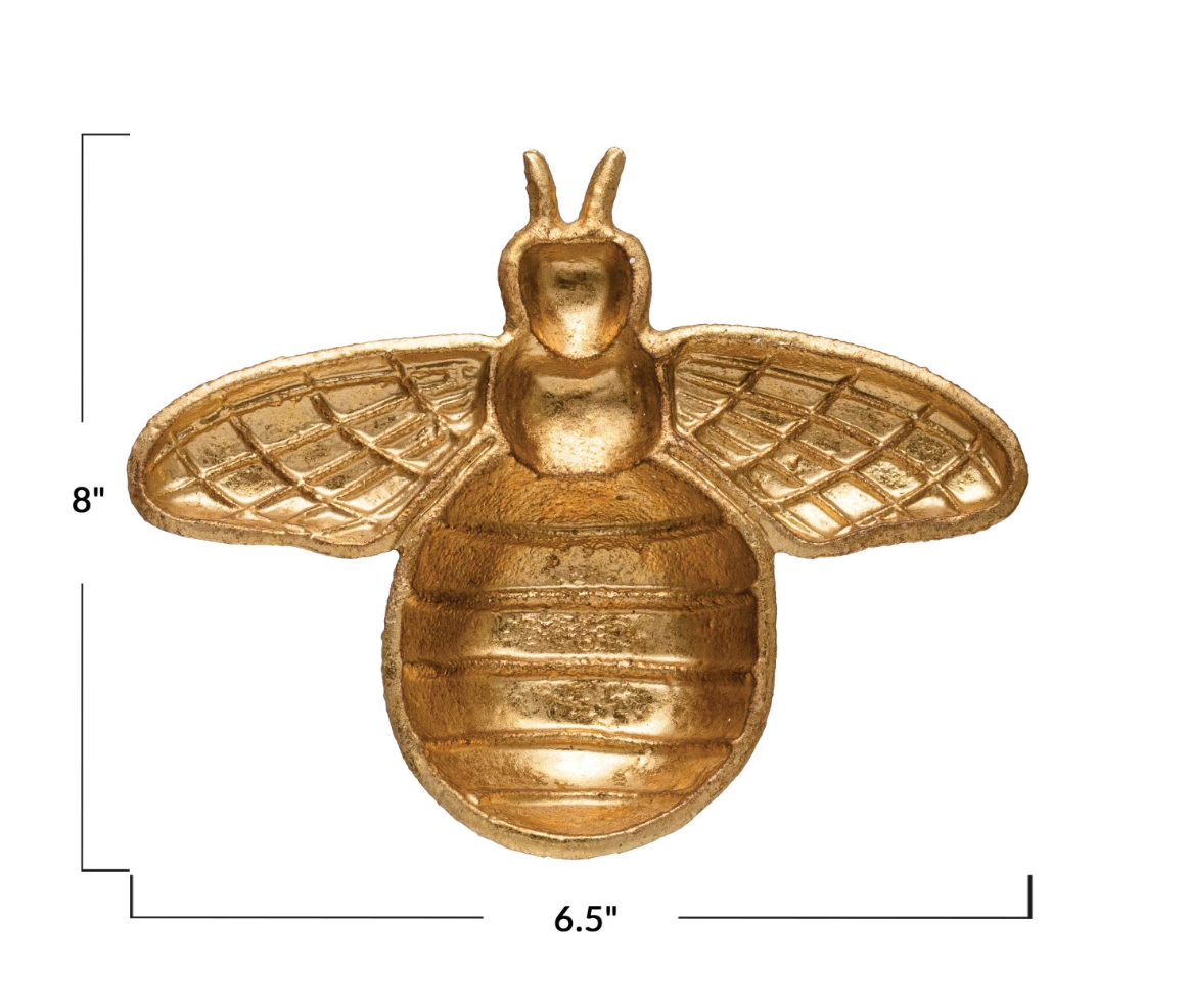 Cast Iron Gold Bee