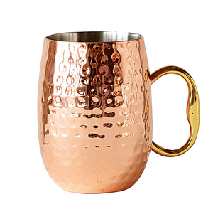 Hammered Stainless Steel Mug