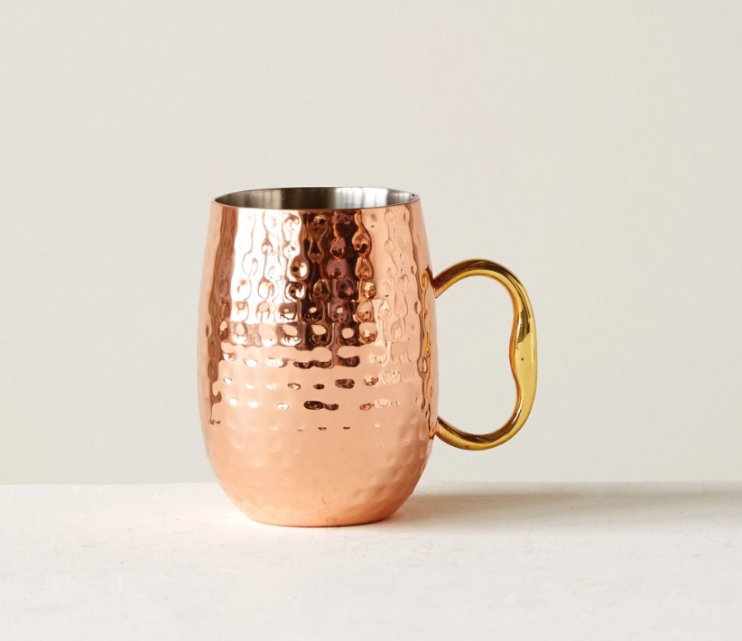 Hammered Stainless Steel Mug