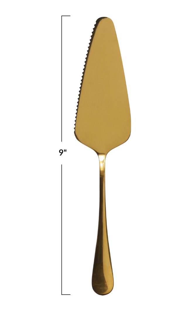 Gold Cake Server