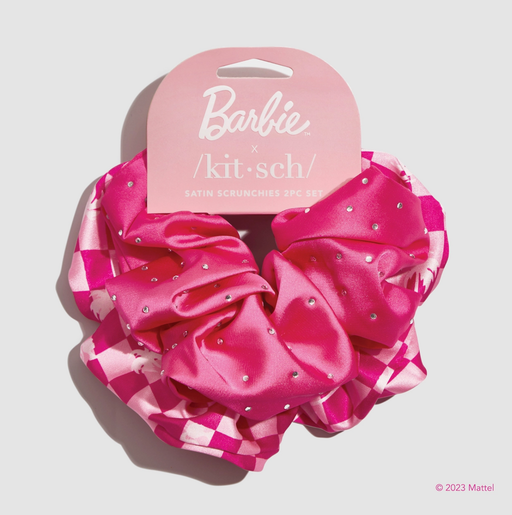 Barbie X Kitsch Satin Brunch Scrunchies