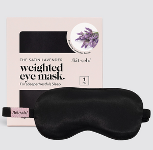 Lavender Weighted Satin Eye Mask