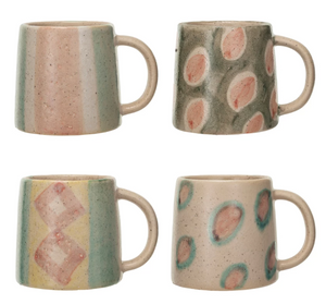 Hand-Painted Terracotta Mug