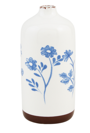 Blue Floral Bud Vase