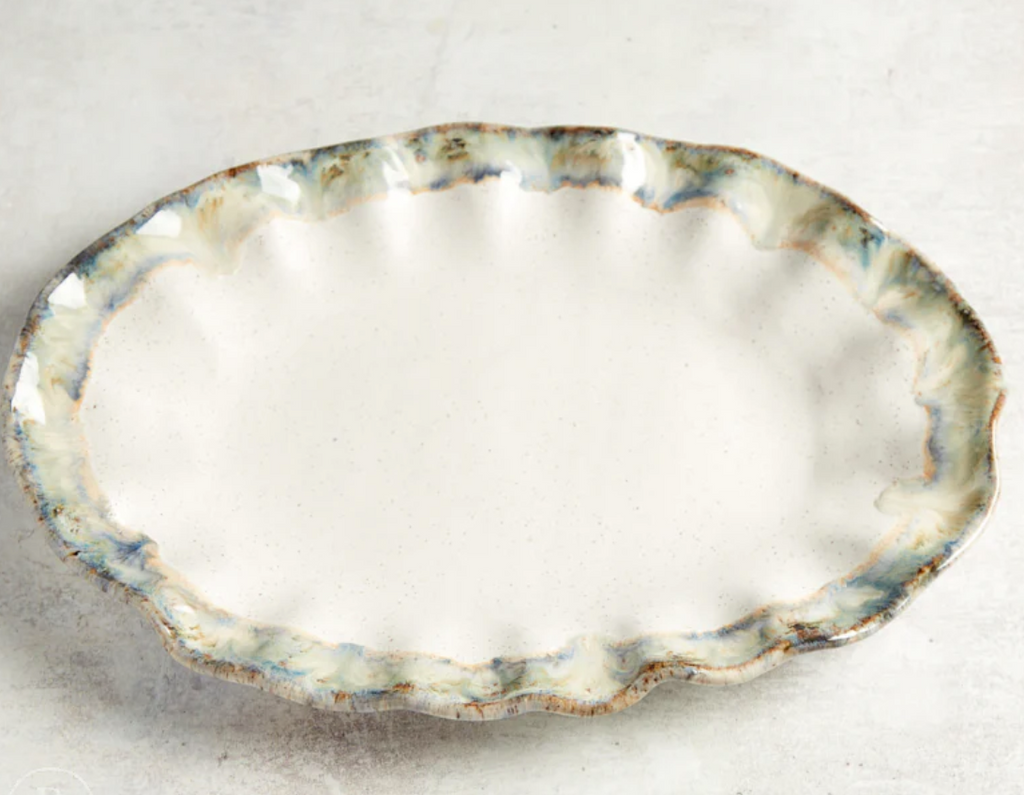 Etta B - Fluttered Oval Platter