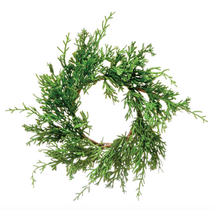 Faux Juniper Wreath