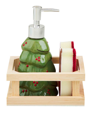 Tree Soap Pump and Sponge Set