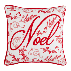 Christmas Toile Pillow