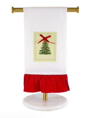 Noelle Tree Ruffle Hand Towel