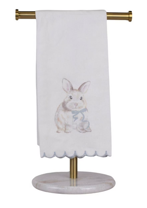 Winston Bunny Scallop Hand Towel