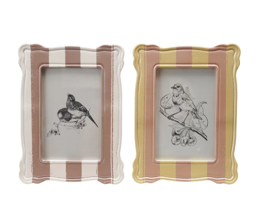 Resin Striped Photo Frame