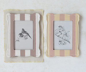 Resin Striped Photo Frame