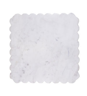 Scalloped Marble Serving Board