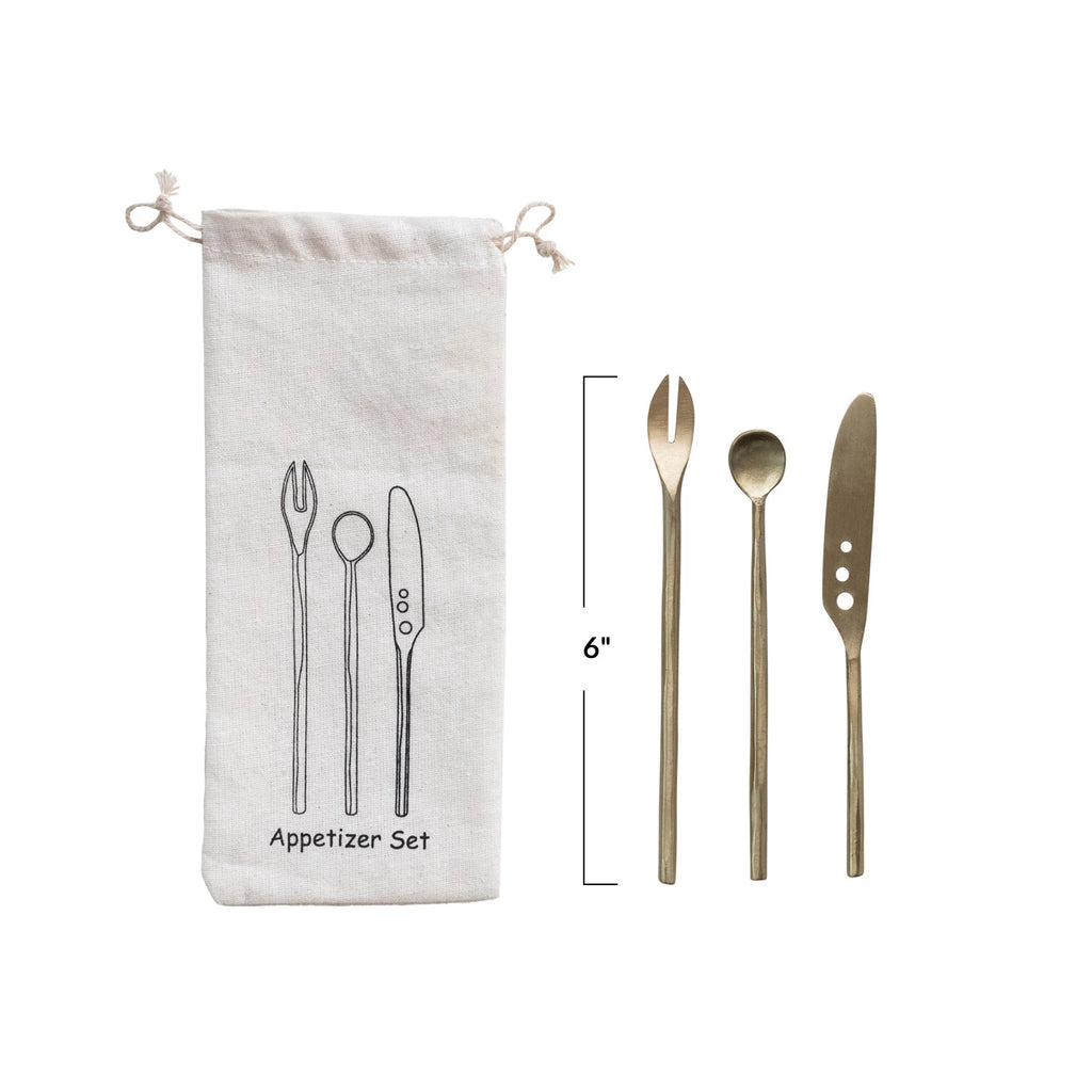 Brass Appetizer Cutlery