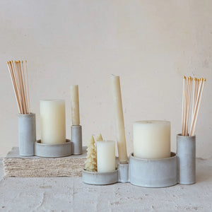 Stoneware Serveware w/ Candle Holder