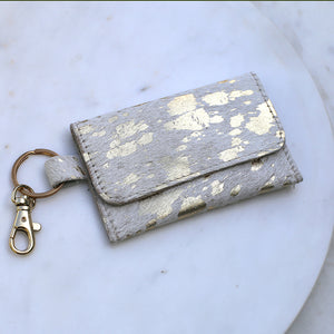 Hide Leather Keychain Wallet